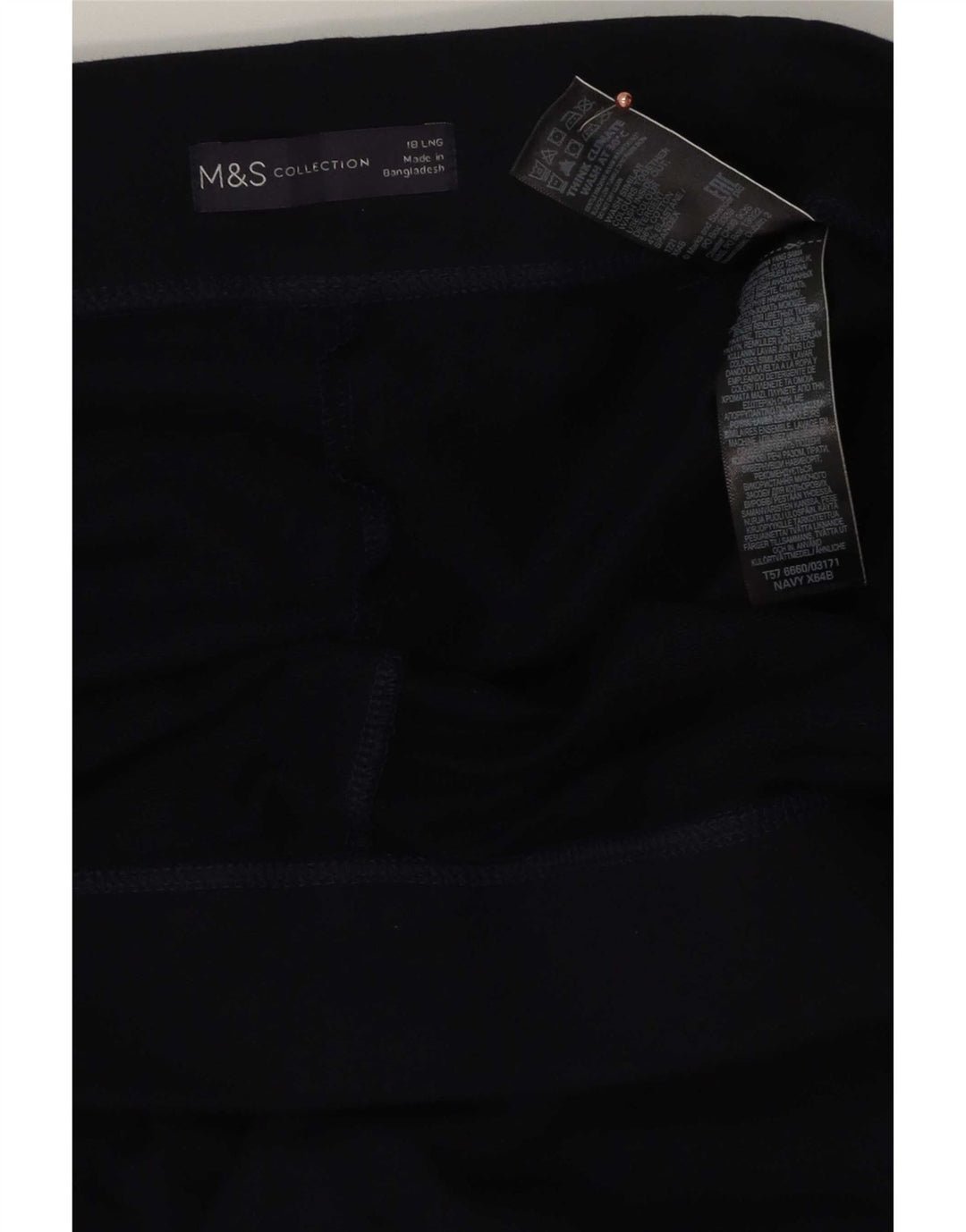 Marks & Spencer Damen Leggings UK 18 XL Marineblau Baumwolle