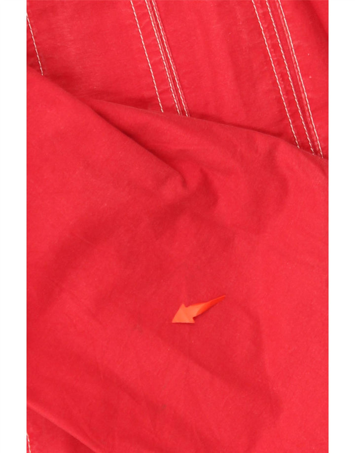 MASH Damen-Oversize-Utility-Jacke mit Kapuze, UK 14, mittelrote Baumwolle