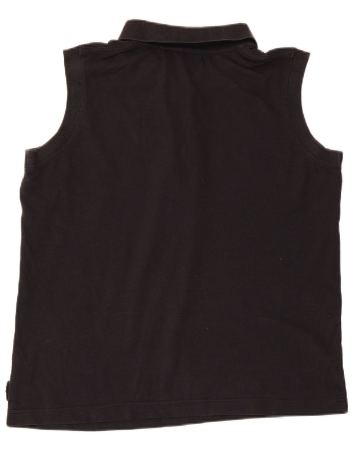 KAPPA Damen Ärmelloses Poloshirt UK 18 XL Schwarz