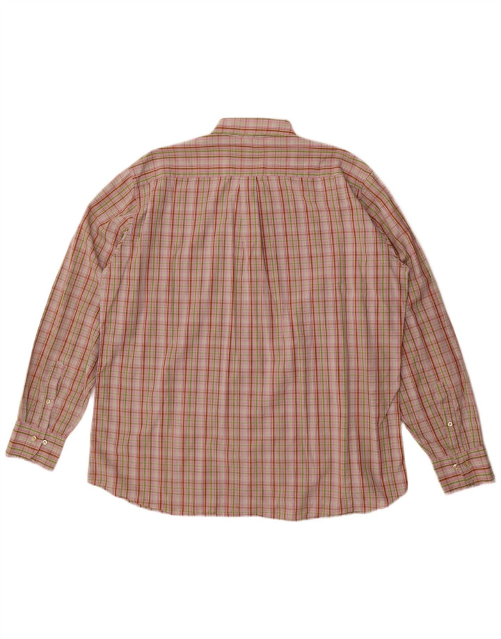 Avirex Herrenhemd 2XL, rosa kariert, Baumwolle