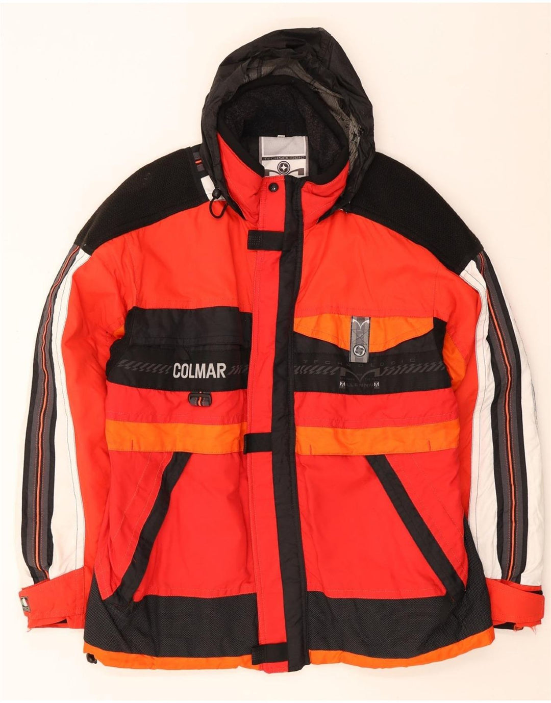 Colmar Herren-Skijacke mit Kapuze, IT 52, Größe L, Rot, Farbblock