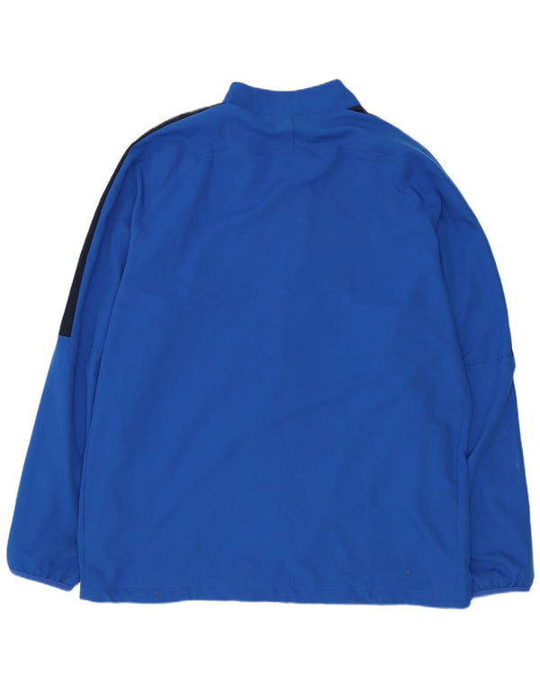 Nike Herren Dri Fit Regular Trainingsanzug Top Jacke 2XL Blau Polyester Sport