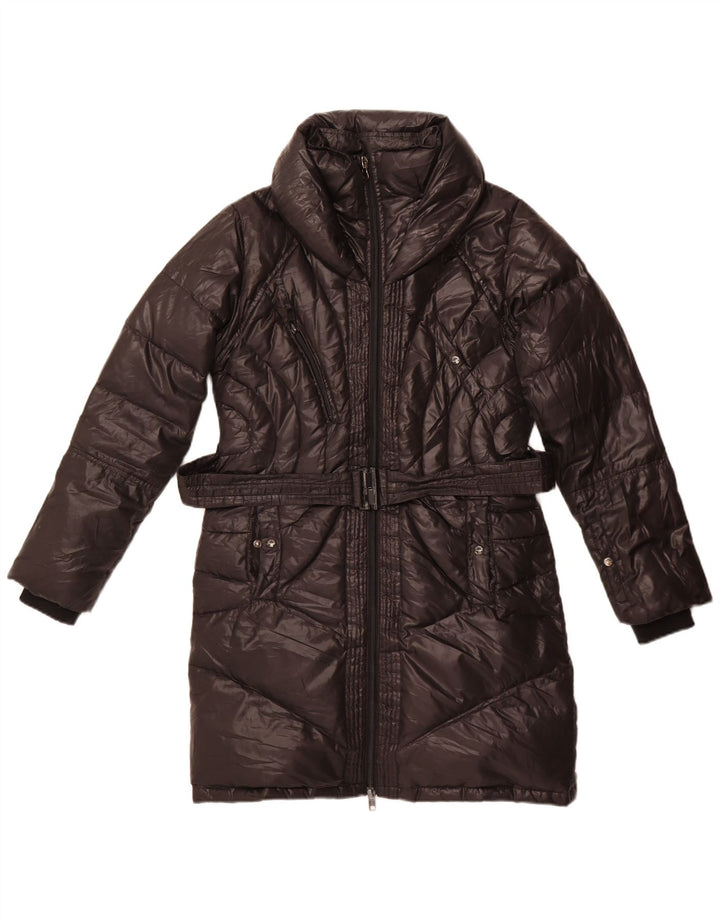 Bomboogie Damen Wattierter Mantel UK 16 Large Schwarz Polyester