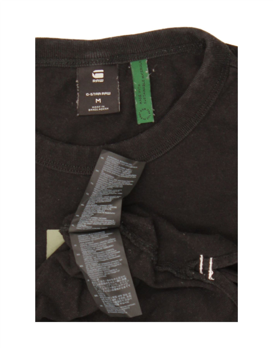 G-STAR Herren Grafik-T-Shirt-Oberteil aus mittelschwarzer Baumwolle