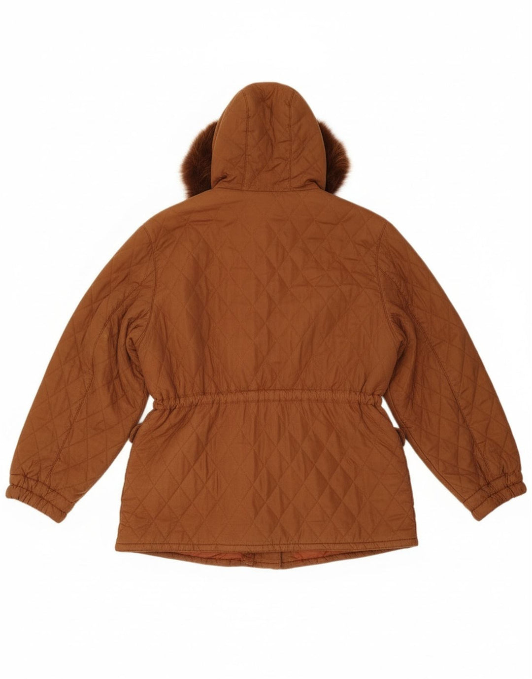 Ileana Zara Damen Übergroße Steppjacke mit Kapuze IT 40 Small Braun