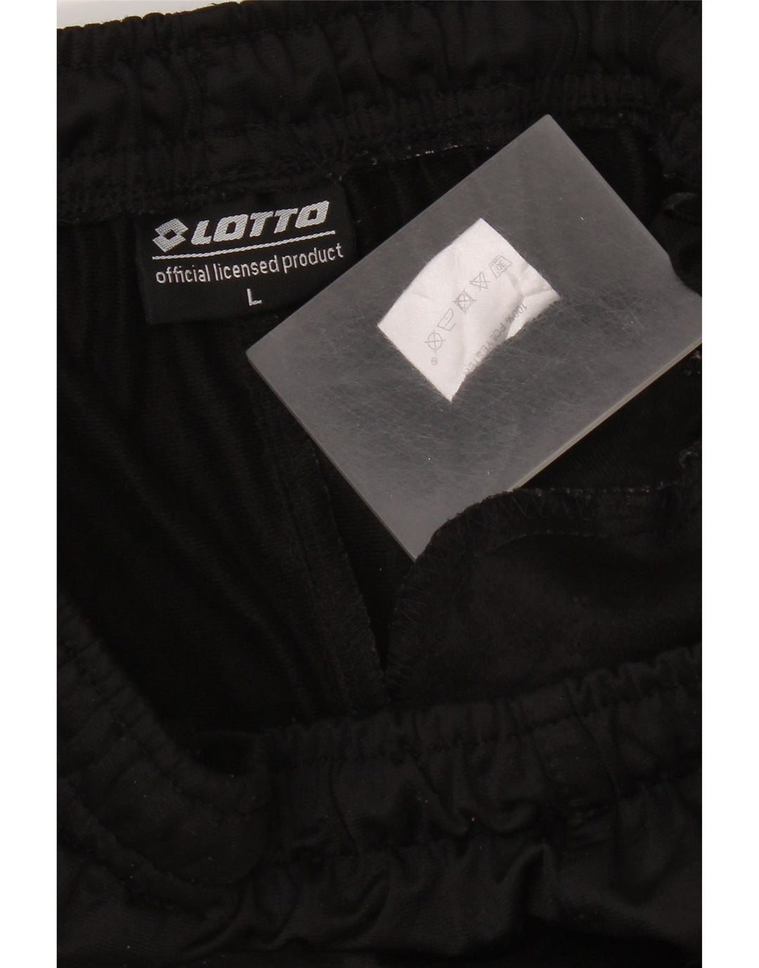 Lotto Herren-Trainingshose, Jogginghose, Größe L, Schwarz, Polyester