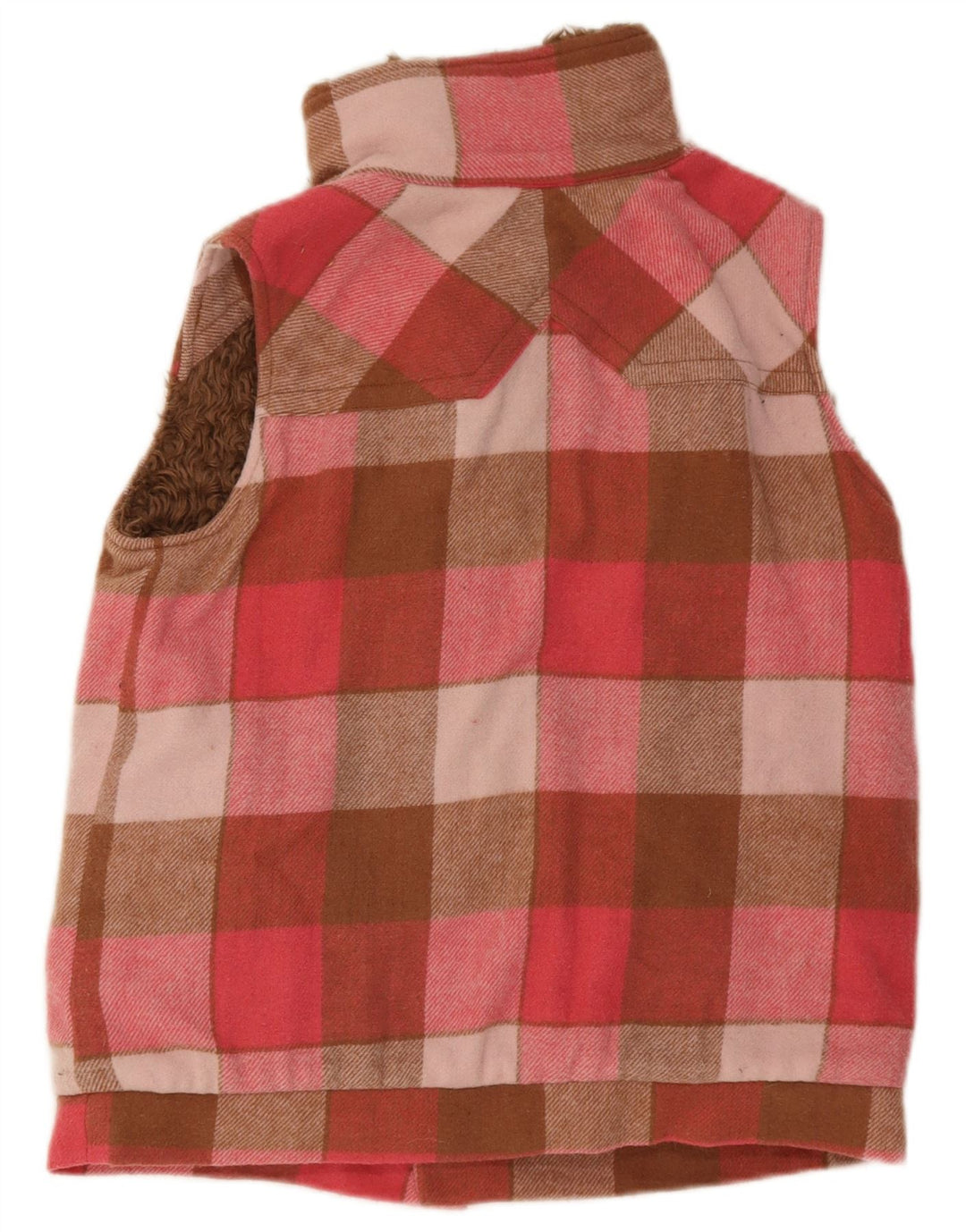 Animal Damen Wendeweste UK 14 Mittelrosa kariert
