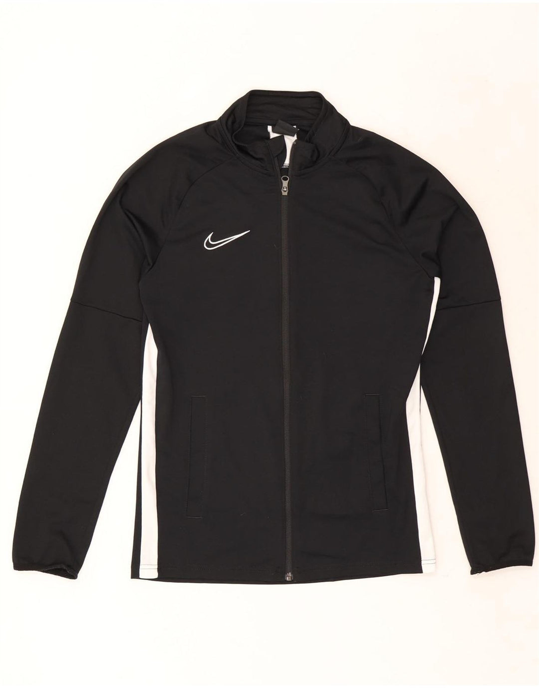 Nike Herren Dri Fit Trainingsanzug-Oberteil, Jacke, Größe S, Schwarz, Farbblock-Polyester