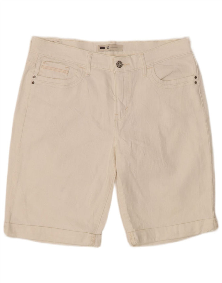 Levi's Damen Jeansshorts US 10 Large W30 Off White