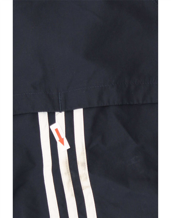 Adidas Damen Trainingsanzug Top Jacke UK 10 Small Marineblau Polyester