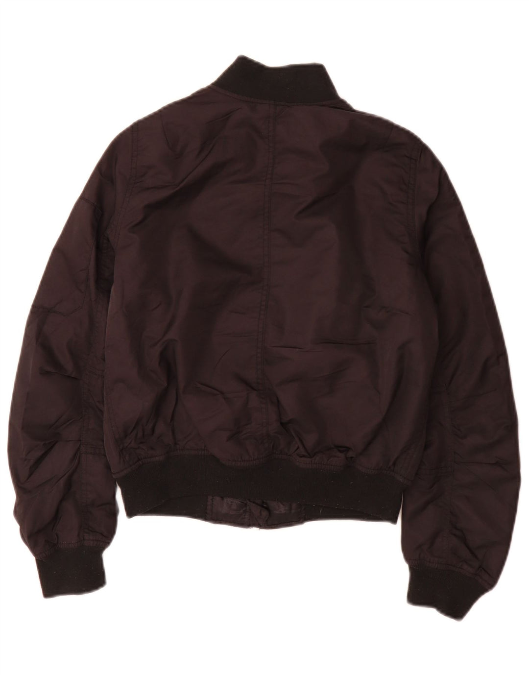 Topshop Damen Übergroße Bomberjacke UK 6 XS Schwarz Polyester