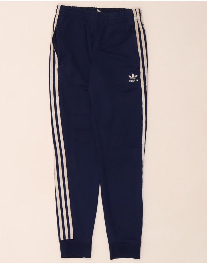 Adidas Herren-Trainingshose, Joggers, mittleres Marineblau, Polyester