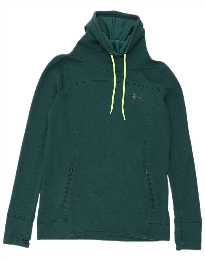 Under Armour Damen-Sweatshirt mit Rollkragen, Gr. 10, Größe S, Grün