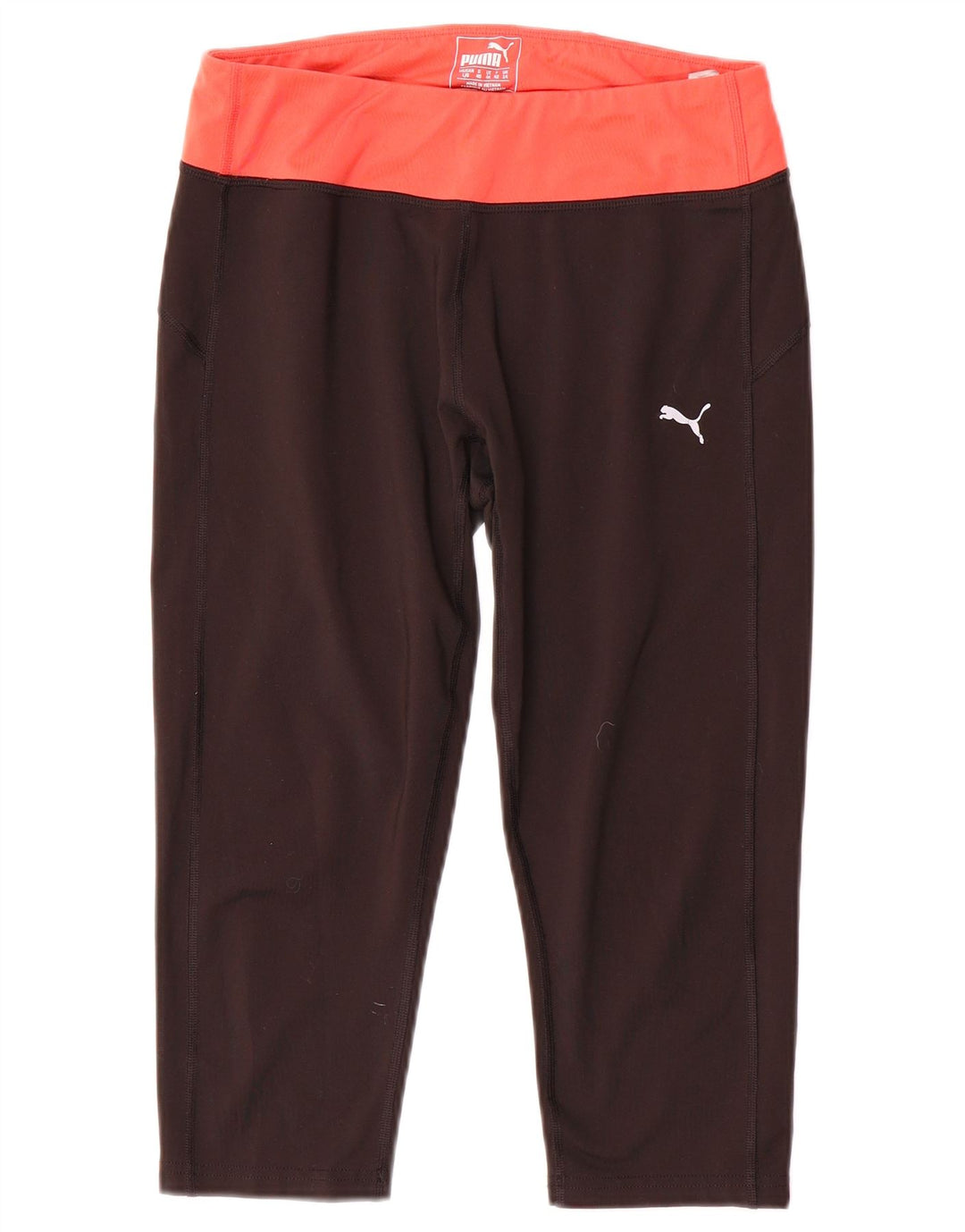 Puma Damen Capri-Leggings UK 14 Mittelschwarzes Colourblock-Polyester