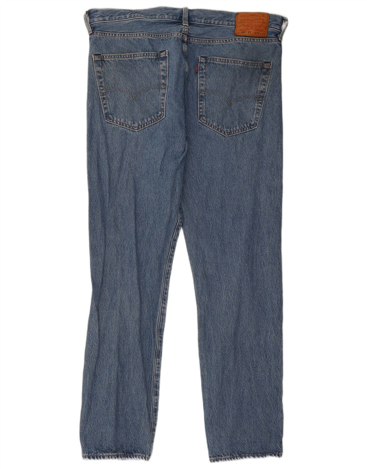 Levi's Herren 501 Straight Jeans W36 L32 Blaue Baumwolle