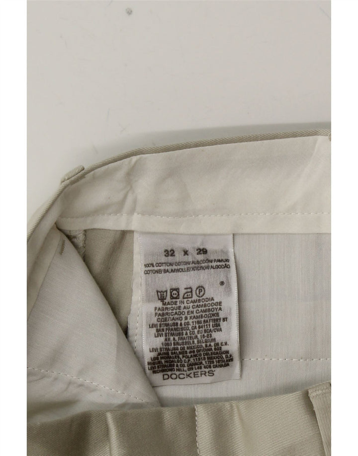 DOCKERS Herren-Chinohose mit Pegged, W32, L29, graue Baumwolle