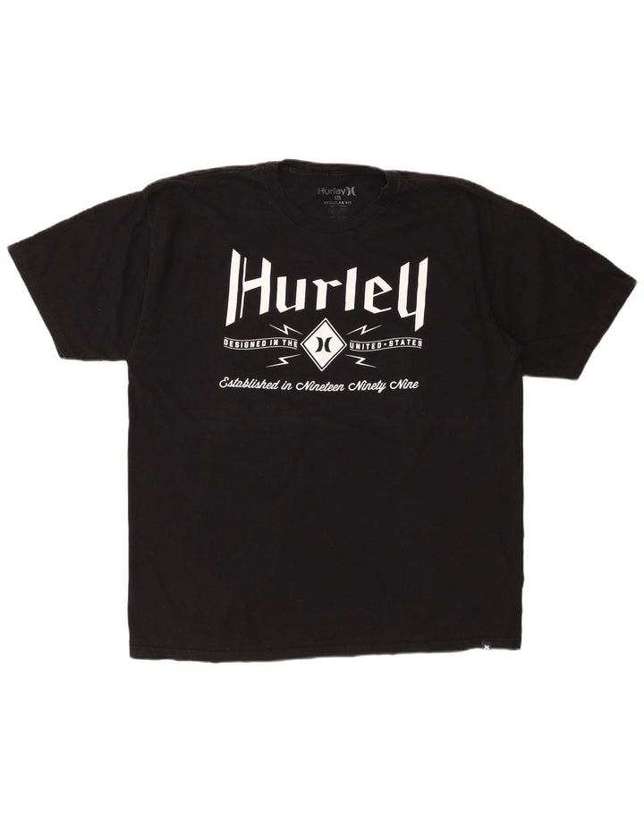 HARLEY Herren-T-Shirt mit normaler Passform, grafischer Passform, XL, schwarze Baumwolle