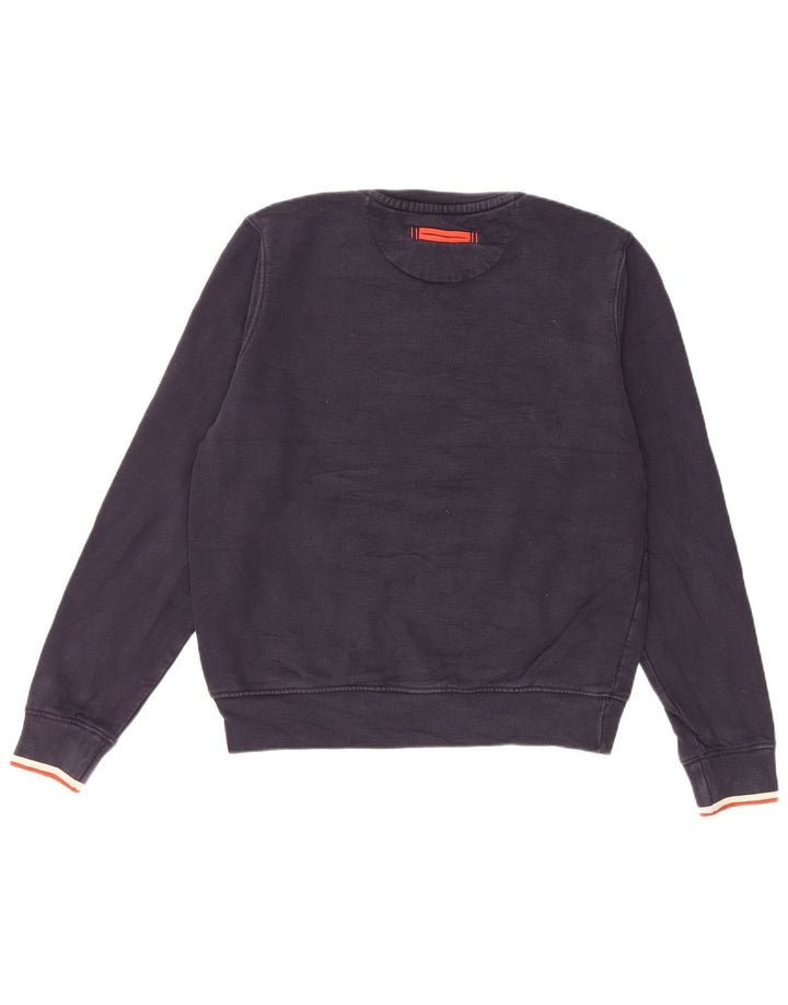 Blauer Grafik-Sweatshirt für Jungen, 13–14 Jahre, groß, marineblau, Baumwolle