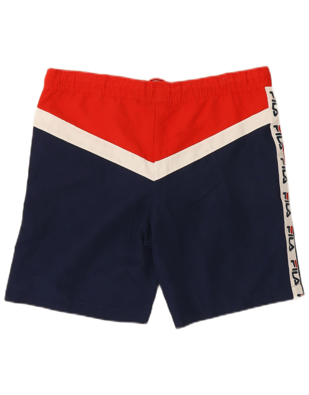 Fila Herren-Badeshorts mit Grafik, klein, blau, Farbblock-Polyester