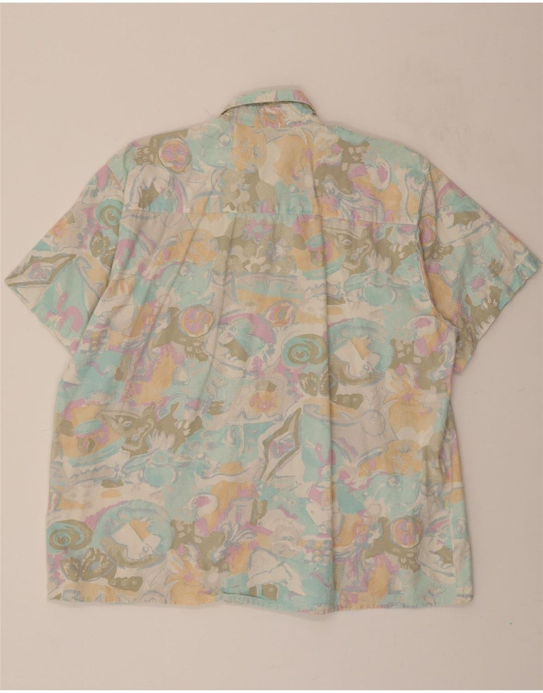 VINTAGE Mens Abstract Pattern Shirt Size 41/42 Large Multicoloured Vintage Vintage and Second-Hand Vintage from Messina Hembry 