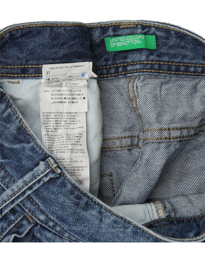 BENETTON Womens Denim Shorts W31 Medium Blue Cotton Vintage Benetton and Second-Hand Benetton from Messina Hembry 
