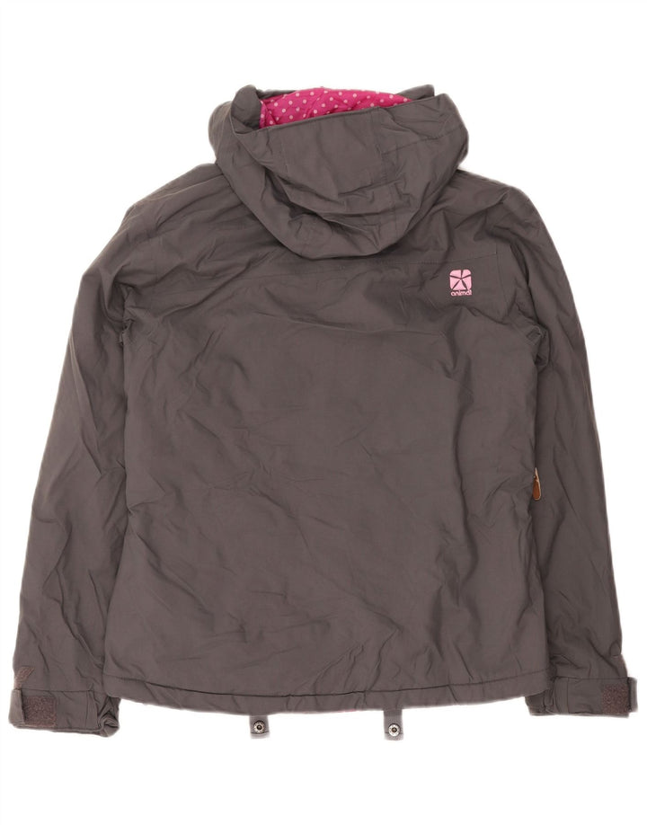 ANIMAL Damen-Windbreakerjacke mit Kapuze, Größe S, Größe S, Grau, Polyamid
