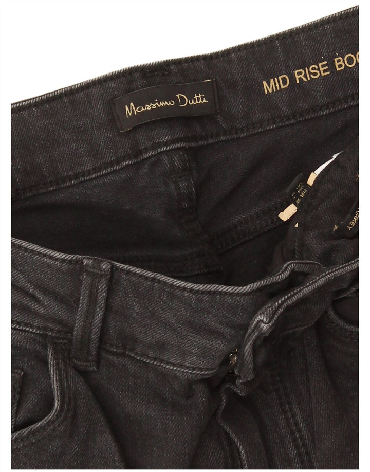 Massimo Dutti Damen Mid Rise Bootcut Jeans EU 38 Small W28 L32 Grau