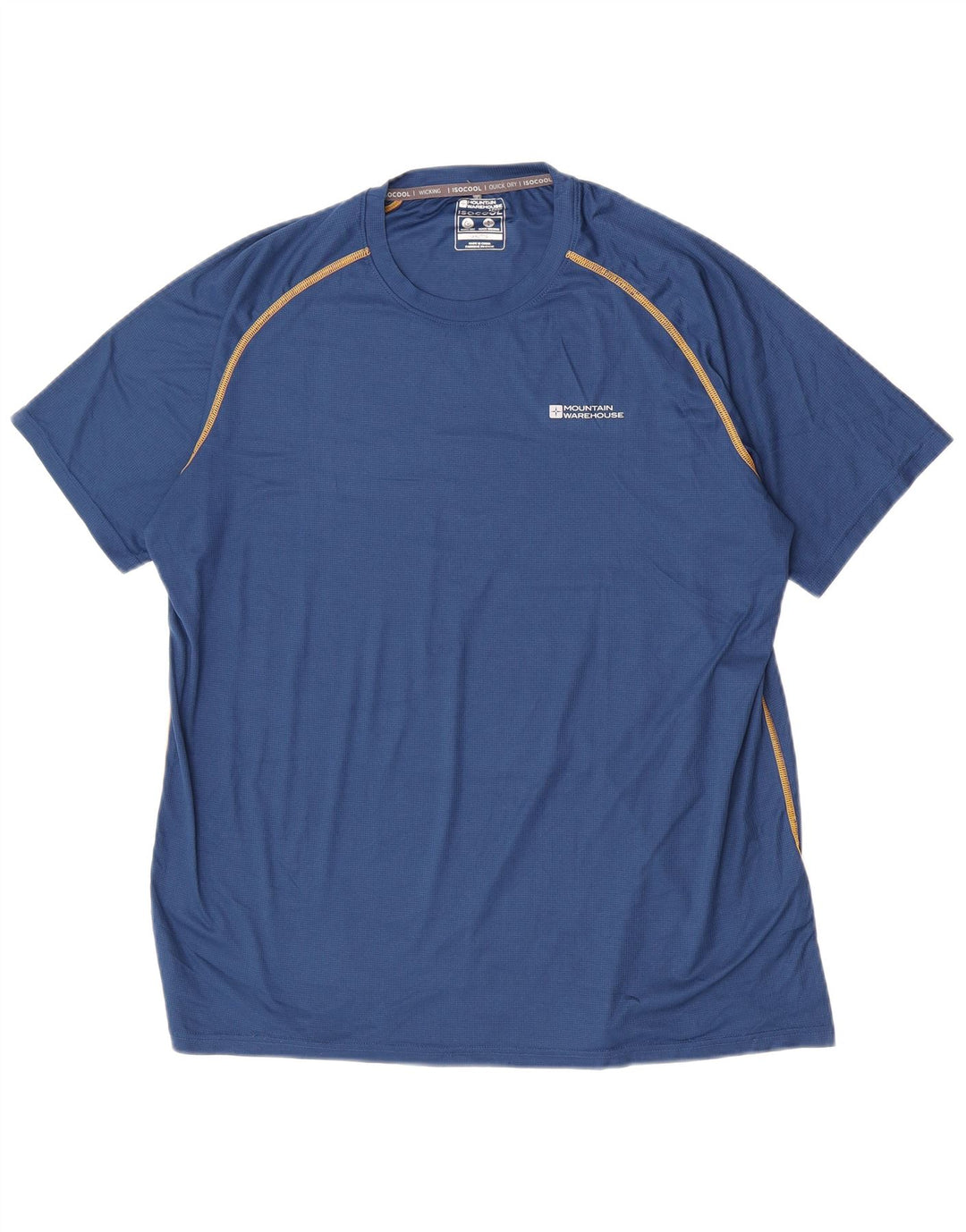 Mountain Warehouse Herren-T-Shirt-Oberteil 2XL, blaues Polyester