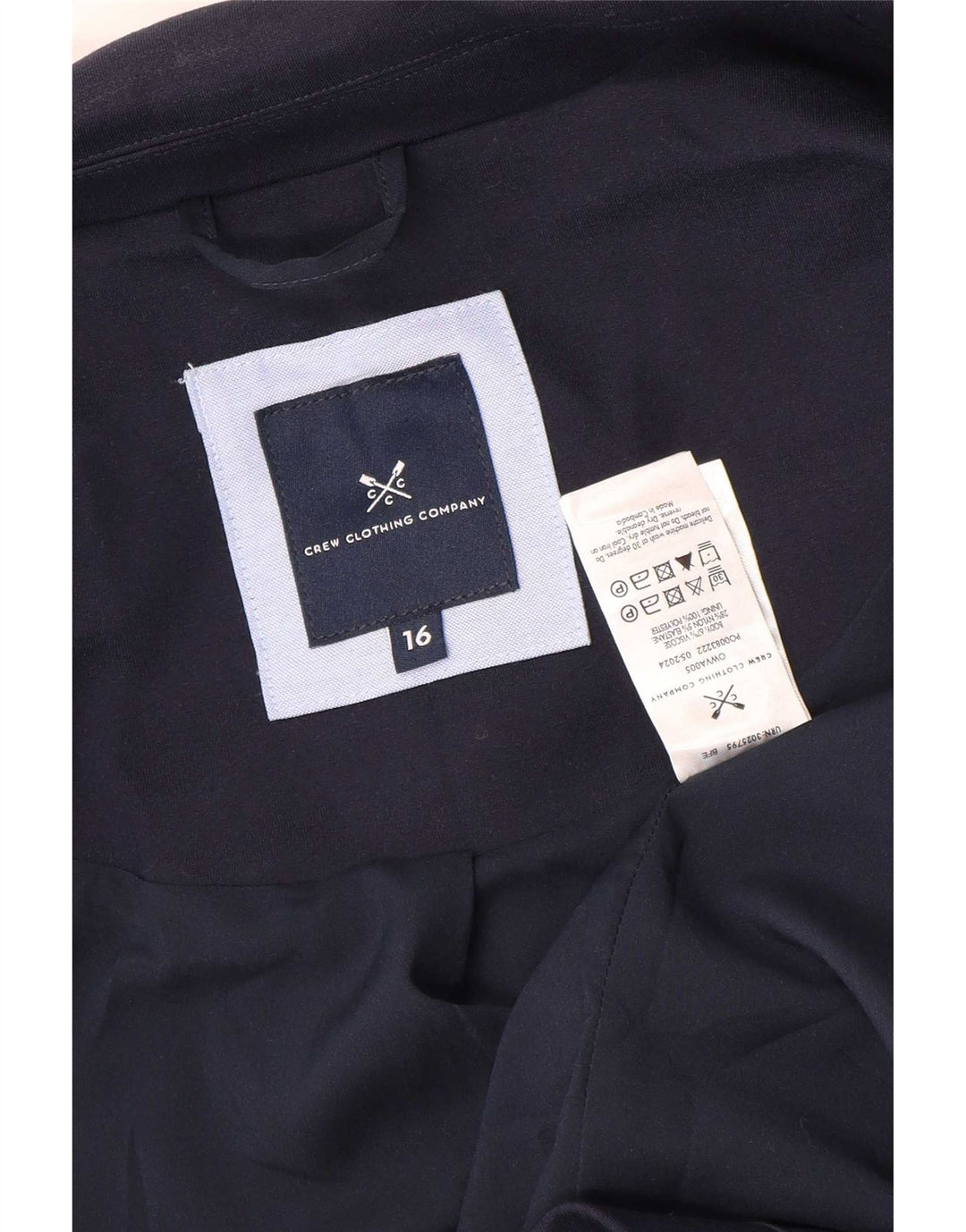 Crew Clothing Damen-Blazer mit 2 Knöpfen, Gr. 40, Marineblau, Viskose