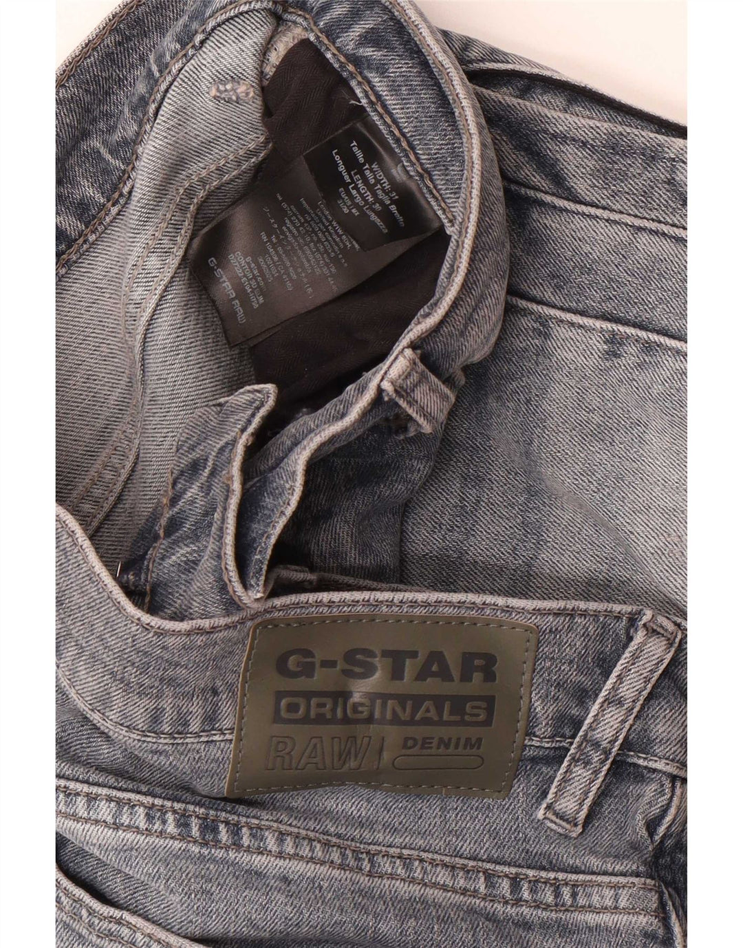 G-Star Herren Straight Jeans W31 L30 Blaue Baumwolle