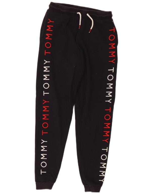 Tommy Hilfiger Damen-Trainingsanzughose mit Grafik, Größe S, Schwarz