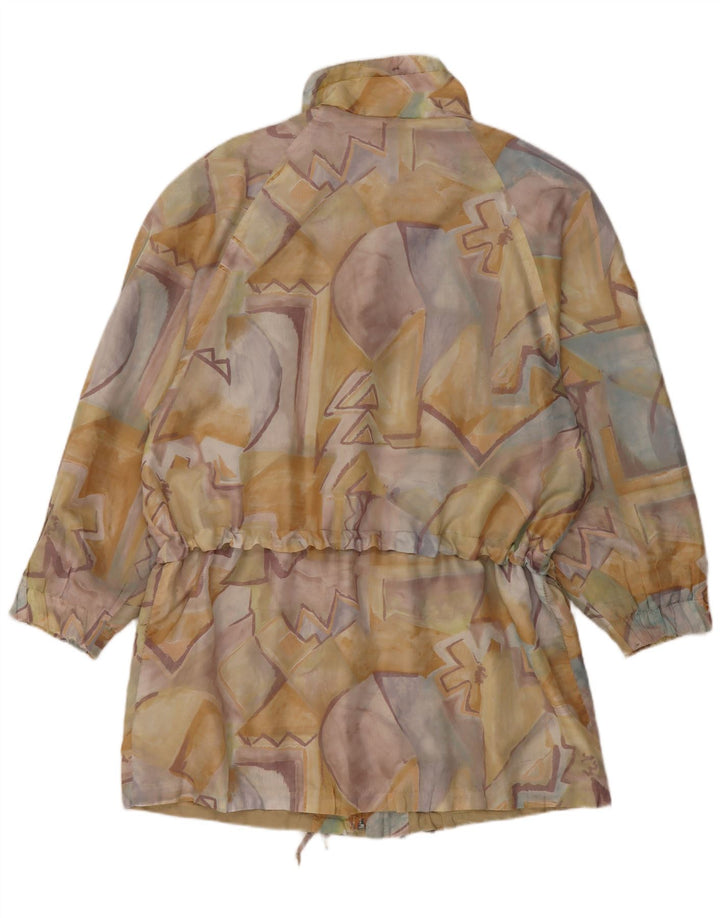 C & A Damen-Regenjacke mit abstraktem Muster, Größe 40, mehrfarbig