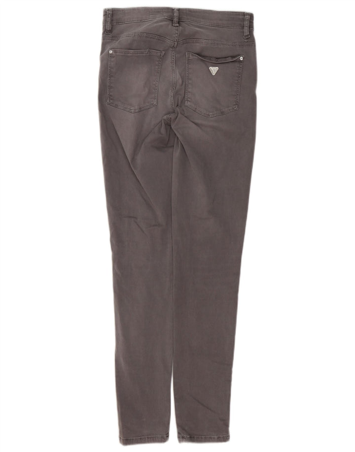 GUESS Damen Skinny Jeans W26 L30 Graue Baumwolle