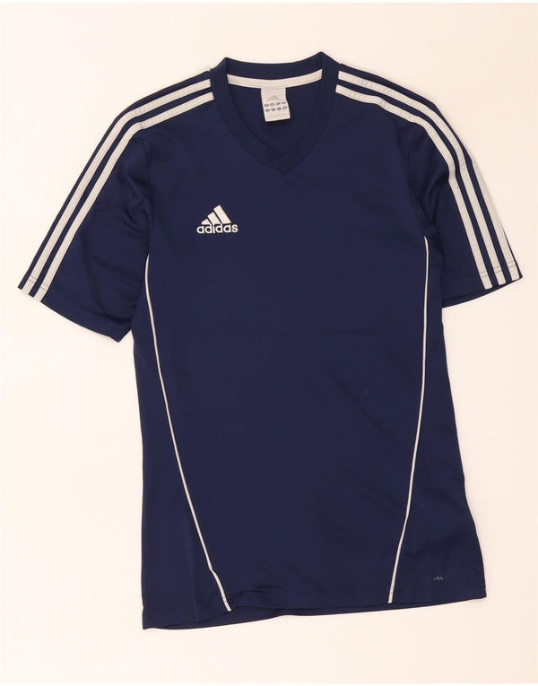Adidas Herren T-Shirt Top Small Marineblau Polyester