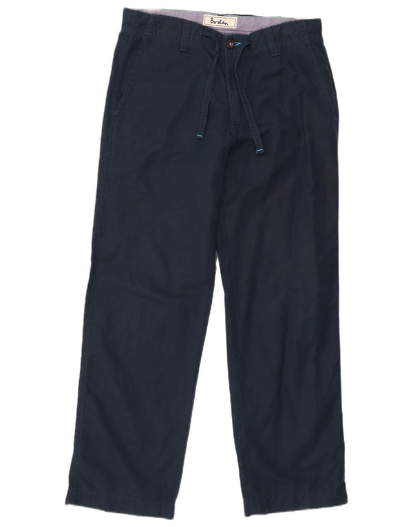 Boden Gerade Chino-Hose für Damen, W32, L30, Marineblau, Baumwolle
