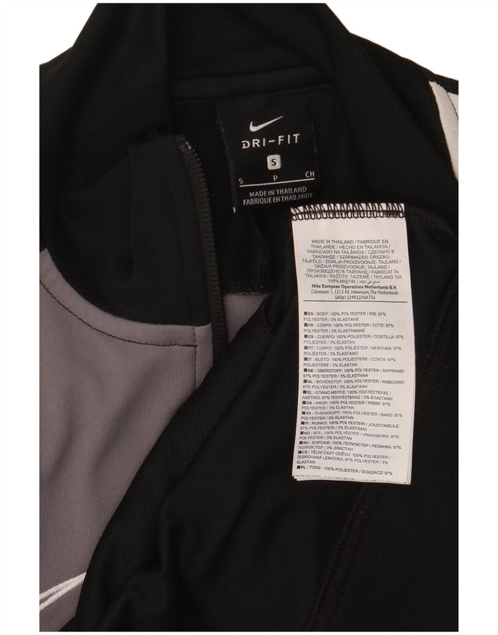 Nike Herren Dri Fit Trainingsanzug-Oberteil, Jacke, Größe S, Schwarz, Farbblock-Polyester