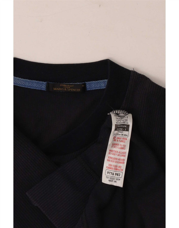 Marks & Spencer Herren-Sweatshirt, mittelgroß, marineblau, Baumwolle