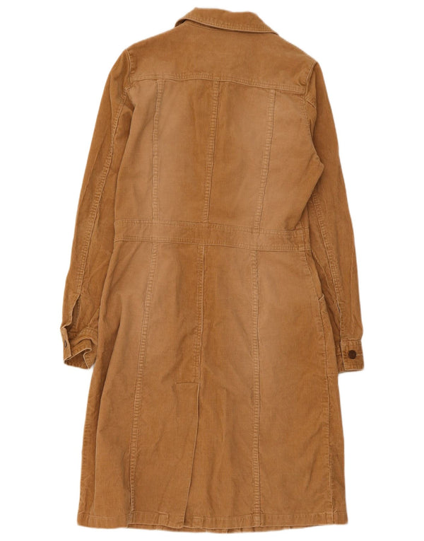 Warehouse Cord-Hemdkleid für Damen, UK 12, Mittelbeige