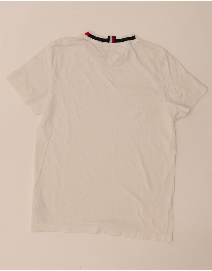 Tommy Hilfiger Herren T-Shirt Top XS Weiße Baumwolle