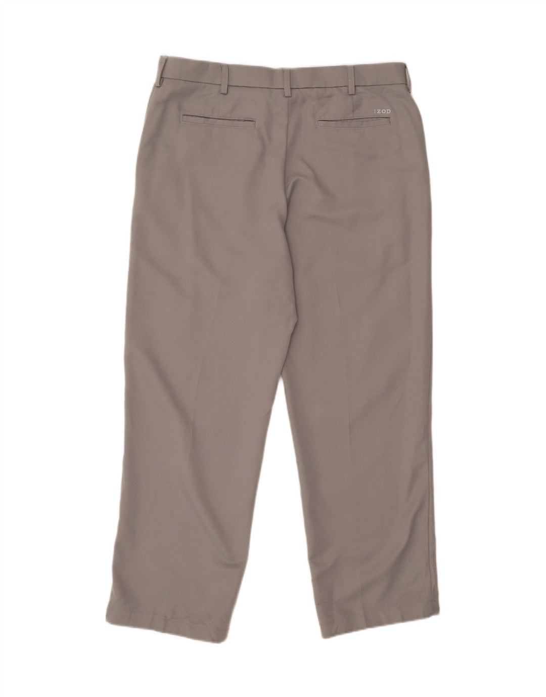 IZOD Mens Classic Straight Suit Trousers W36 L30 Grey Polyester Vintage Izod and Second-Hand Izod from Messina Hembry 