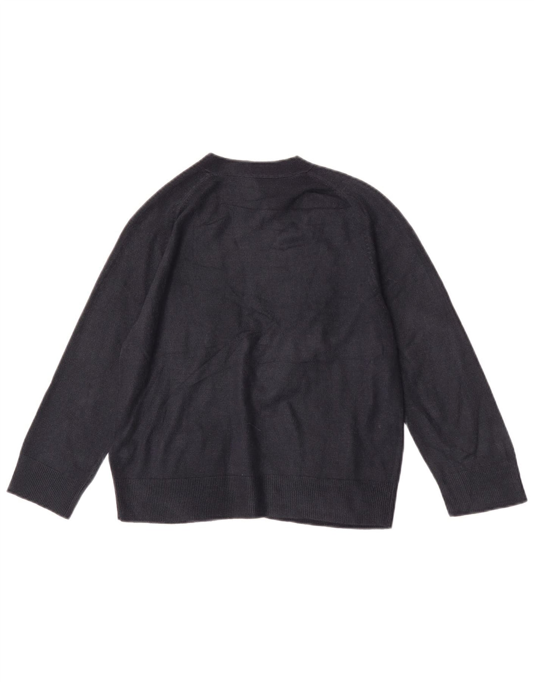 Marks & Spencer Damen Crop Cardigan Pullover UK 12 Medium Marineblau Acryl