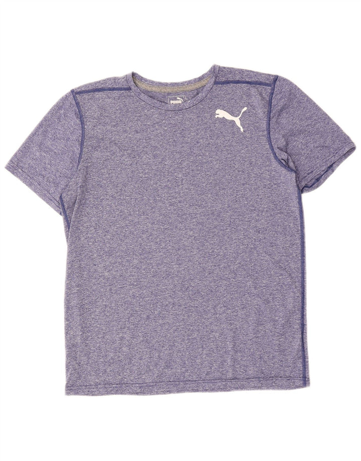 PUMA Herren T-Shirt Top Mittelblau meliert