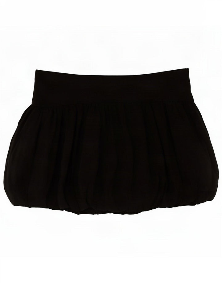 Zara Womens Mini Bubble Rock Medium W28 Schwarz Polyamid