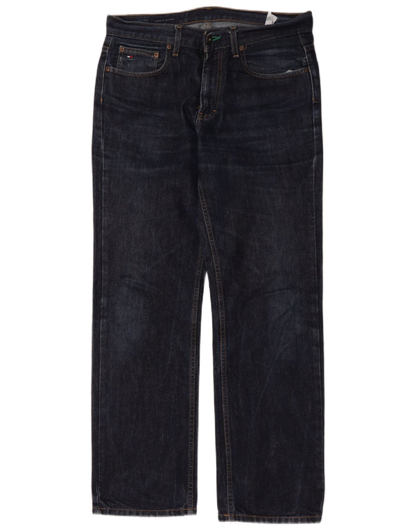 Tommy Hilfiger Herren Straight Jeans W32 L32 Marineblau Baumwolle