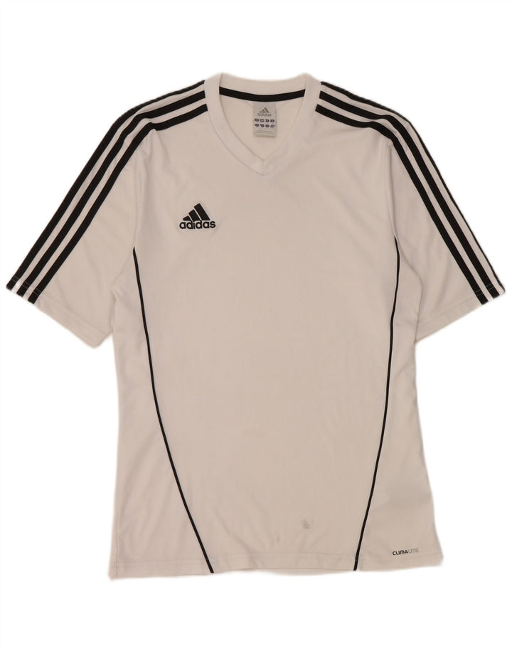Adidas Herren Climalite T-Shirt Top Small Weiß Polyester