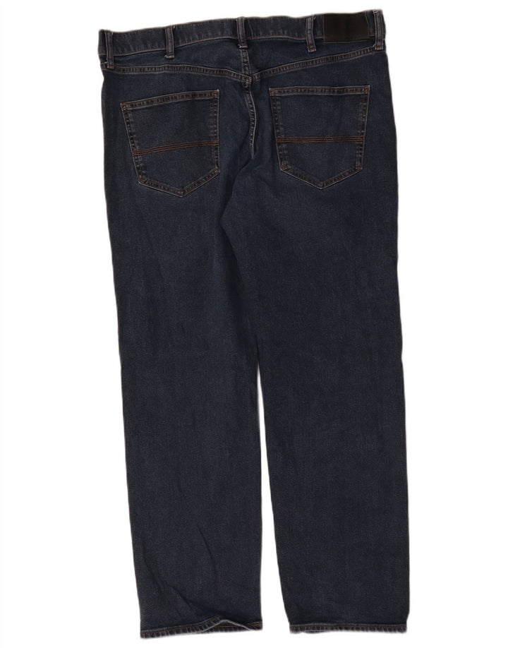 Marks & Spencer Herren Straight Jeans W36 L29 Marineblau Baumwolle