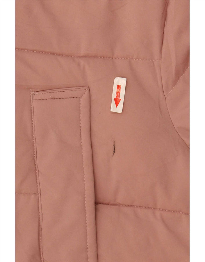 Marks & Spencer Damen-Übergröße, gepolsterter Mantel mit Kapuze, UK 18, XL, Rosa, Polyester