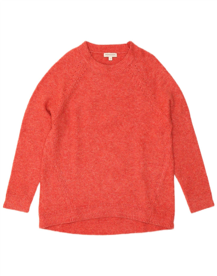 MONSOON Damen-Pullover mit U-Boot-Ausschnitt, UK 14, Mittelrot, Acryl