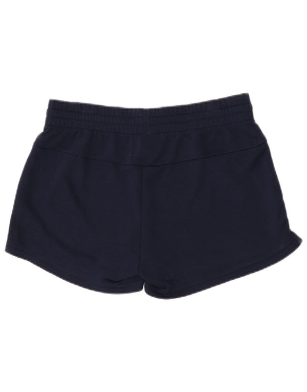 Adidas Damen Graphic Sport Shorts UK 12/14 Medium Marineblau Baumwolle