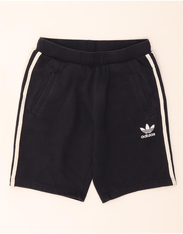 ADIDAS Sportshorts für Jungen, 11–12 Jahre, marineblaue Baumwolle